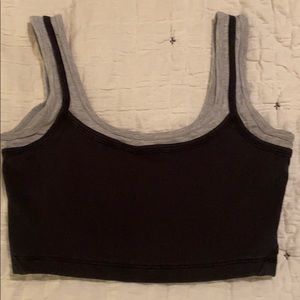 Lululemon double lined crop top